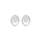 Ripple Light Diamond Stud Earrings 18 KT / White Gold