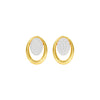 Ripple Light Diamond Stud Earrings 18 KT / Yellow Gold