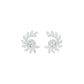 Mirage Twist Diamond Stud Earrings 18 KT / White Gold