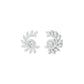 Mirage Twist Diamond Stud Earrings 18 KT / White Gold
