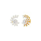 Mirage Twist Diamond Stud Earrings 18 KT / Yellow Gold