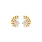 Mirage Twist Diamond Stud Earrings 18 KT / Yellow Gold