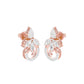 Tapered Curl Diamond Stud Earrings 18 KT / Rose Gold