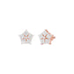 Tiny Stars Diamond Stud Earrings 18 KT / Rose Gold