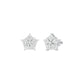 Tiny Stars Diamond Stud Earrings 18 KT / White Gold