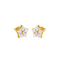 Tiny Stars Diamond Stud Earrings 18 KT / Yellow Gold