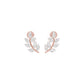 Leaf Vine Diamond Stud Earrings 18 KT / Rose Gold