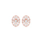 OrnaFlare Diamond Stud Earrings 18 KT / Rose Gold