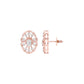 OrnaFlare Diamond Stud Earrings 18 KT / Rose Gold