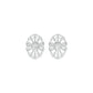 OrnaFlare Diamond Stud Earrings 18 KT / White Gold