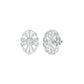 OrnaFlare Diamond Stud Earrings 18 KT / White Gold