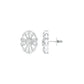 OrnaFlare Diamond Stud Earrings 18 KT / White Gold
