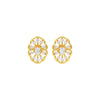 OrnaFlare Diamond Stud Earrings 18 KT / Yellow Gold