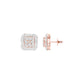 Lustre Drops Diamond Stud Earrings 18 KT / Rose Gold