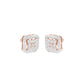 Lustre Drops Diamond Stud Earrings 18 KT / Rose Gold