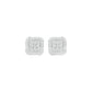 Lustre Drops Diamond Stud Earrings 18 KT / White Gold