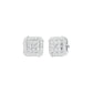 Lustre Drops Diamond Stud Earrings 18 KT / White Gold