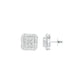 Lustre Drops Diamond Stud Earrings 18 KT / White Gold