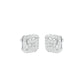 Lustre Drops Diamond Stud Earrings 18 KT / White Gold