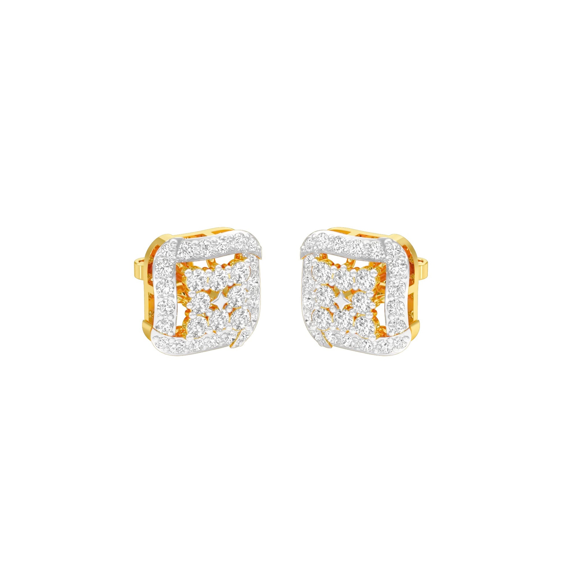 Lustre Drops Diamond Stud Earrings 18 KT / Yellow Gold