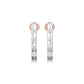 Streamlined Diamond Stud Earrings 18 KT / Rose Gold