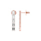 Streamlined Diamond Stud Earrings 18 KT / Rose Gold