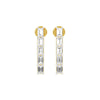 Streamlined Diamond Stud Earrings 18 KT / Yellow Gold