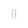 Linear Baugette Diamond Bali Earrings 18 KT / White Gold