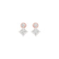Lit Facet Diamond Drop Earrings 18 KT / Rose Gold