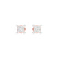 Fine Frame Diamond Stud Earrings 18 KT / Rose Gold