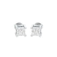Fine Frame Diamond Stud Earrings 18 KT / White Gold