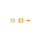 Fine Frame Diamond Stud Earrings 18 KT / Yellow Gold