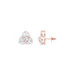 Cloud Luxe Diamond Stud Earrings 18 KT / Rose Gold
