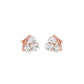 Cloud Luxe Diamond Stud Earrings 18 KT / Rose Gold