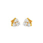 Cloud Luxe Diamond Stud Earrings 18 KT / Yellow Gold