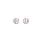 GoldBloom Diamond Stud Earrings 18 KT / Rose Gold