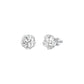 GoldBloom Diamond Stud Earrings 18 KT / White Gold