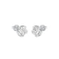 GoldBloom Diamond Stud Earrings 18 KT / White Gold