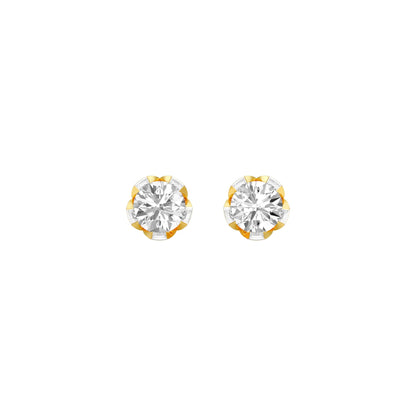 GoldBloom Diamond Stud Earrings 18 KT / Yellow Gold