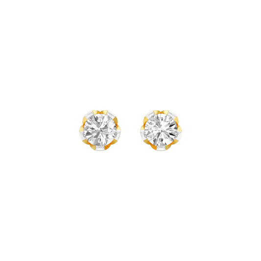 GoldBloom Diamond Stud Earrings 18 KT / Yellow Gold