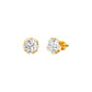 GoldBloom Diamond Stud Earrings 18 KT / Yellow Gold