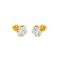 GoldBloom Diamond Stud Earrings 18 KT / Yellow Gold