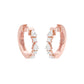 Lumi Stack Diamond Bali Earrings 18 KT / Rose Gold
