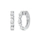 Lumi Stack Diamond Bali Earrings 18 KT / White Gold