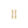 Lumi Stack Diamond Bali Earrings 18 KT / Yellow Gold