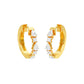 Lumi Stack Diamond Bali Earrings 18 KT / Yellow Gold