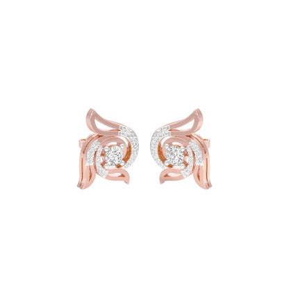 Glow Dance Diamond Stud Earrings 18 KT / Rose Gold