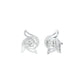 Glow Dance Diamond Stud Earrings 18 KT / White Gold