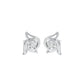 Glow Dance Diamond Stud Earrings 18 KT / White Gold
