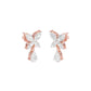 Butterfly Shine Diamond Drop Earrings 18 KT / Rose Gold